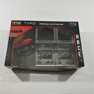 New Bburago 1:43 Formula Racing Course DE Pit Crew Garage Oracle Red Bull 20 Pcs